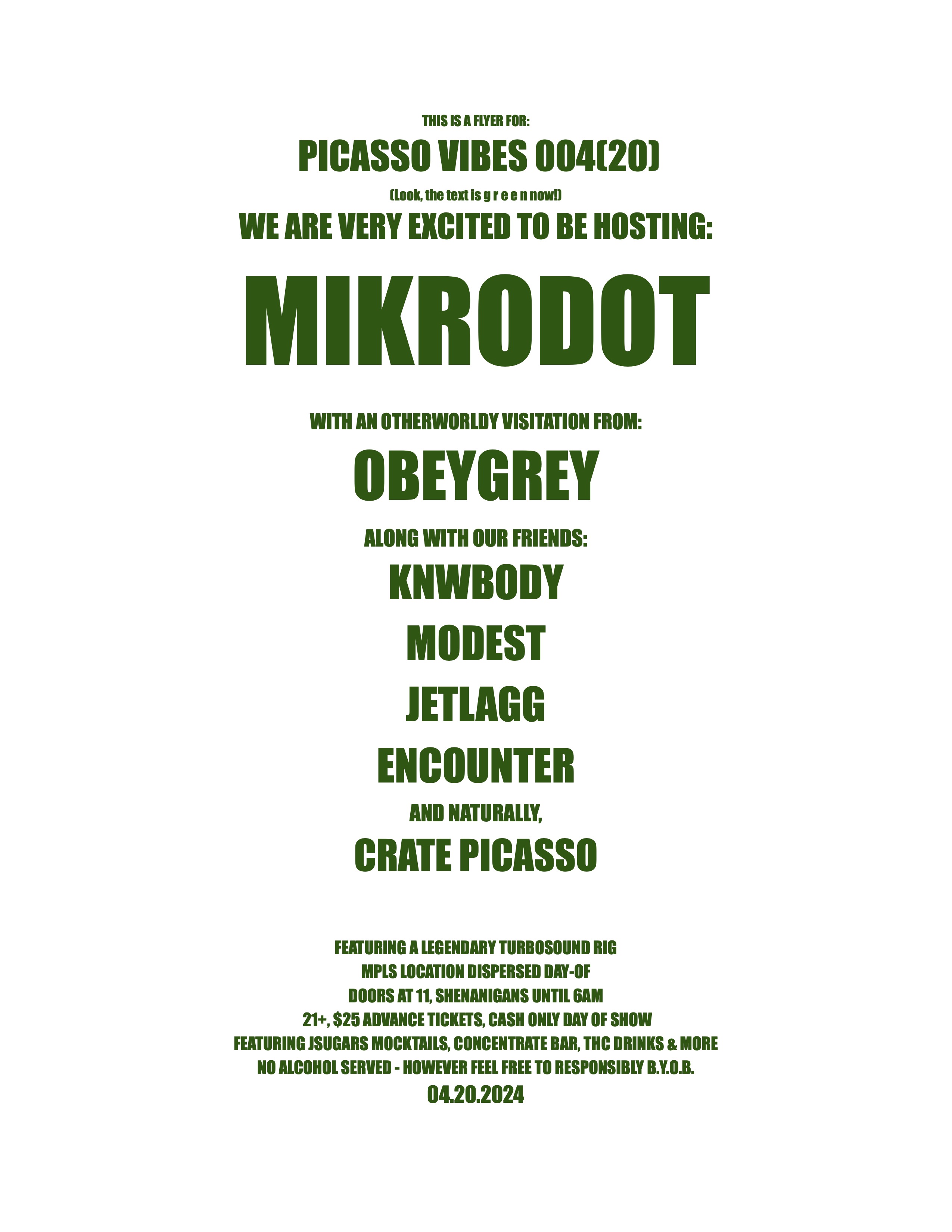 PICASSO VIBES 004(20): MIKRODOT